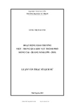 Hoạt giao thương việt   trung qua khu vực thành phố móng cái   quảng ninh (1991 2010)