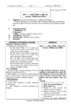 Giáo án tiếng anh lớp 9