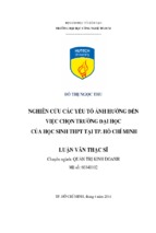 Microsoft word   nghiên cứu các yếu tố ảnh hưởng đến việc chọn trường đại học của học sinh thpt tại thành phố hồ chí minh