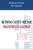 Báo cáo hệ thống cấp cứu việt nam thách thức và giải pháp   pgs.ts. nguyễn đạt anh