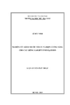Luận án tiến sĩ kỹ thuật nghiên cứu kích thước tối ưu và hợp lý ống nâng cho các giếng gaslift ở mỏ bạch hổ