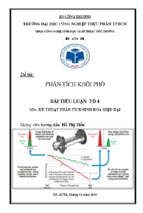 Bài tiểu luận phân tích khối phổ