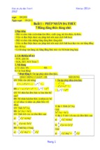 Giáo án phụ đạo toán 8