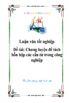 Chưng luyện để tách hỗn hộp các cấu tử trong công nghiệp