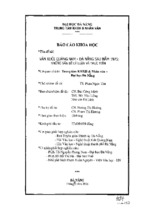Báo cáo khoa học văn xuôi quảng nam – đà nẵng sau 1975 những vấn đề lý luận và thực tiễn