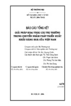 Giải pháp khai thác các thị trường trung chuyển nhằm phát triển xuất khẩu hàng hóa của việt nam