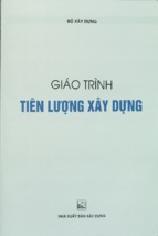 Giáo trình tiên lượng xây dựng  bộ xây dựng