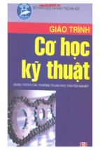 Giáo trình cơ học kỹ thuật1