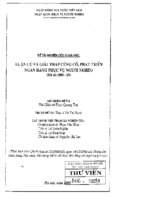 Luận cứ và giải pháp củng cố, phát triển ngân hàng phục vụ người nghèo   tài liệu, ebook, giáo trình