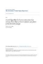 A novel algorithm for the reconstruction of an entrance beam fluence from treatment exit patient portal dosimetry images