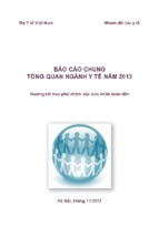 Báo cáo chung tổng quan ngành y tếhướng tới bao phủ chăm sóc sức khỏe toàn dân