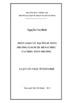 Phân loại các đại số lie toàn phương giải được đến 6 chiều và chiều toàn phương