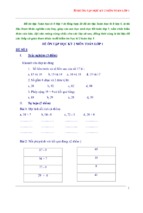 30 đề ôn tập học kỳ 2 môn toán lớp 1