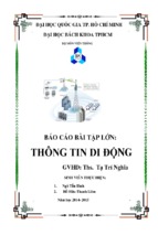 Báo cáo bài tập lớn thông tin di động   bài toán về quy hoạch cell