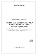 Nghiên cứu, xây dựng giải pháp bảo mật thông tin trong thương mại điện tử   tài liệu, ebook, giáo trình