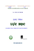 Giáo trình lực học trường cao đẳng nông nghiệp nam bộ