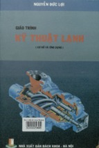 Giáo trình kỹ thuật lạnh cơ sở và ứng dụng (trọn bộ)  nguyễn đức lợi