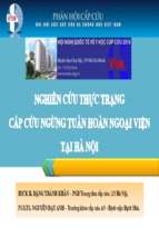 Báo cáo nghiên cứu thực trạng cấp cứu ngừng tuần hoàn ngoại viện tại hà nội