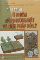 Giáo trình ô nhiễm môi trường đất và biện pháp xử lý  lê văn khoa và nhóm tác giả