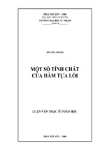 Một số tính chất của hàm tựa lồi