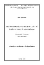 Biến đổi không gian văn hóa buôn làng ê đê ở buôn ma thuột từ sau 1975 đến nay