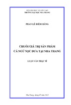 Chuỗi giá trị sản phẩm cá ngừ sọc dưa tại nha trang