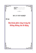 Dự đoán phủ sóng trong hệ athống thông tin di động