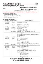 Giáo án số học lớp 6 vnen