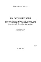 Nghiên cứu ứng dụng kỹ thuật gây động dục đồng loạt, nâng cao hiệu quả thụ tinh nhân tạo nhằm tăng n