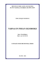 Varnas in indian old books