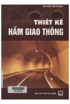 Thiết kế hầm giao thông  nguyễn thế phùng.