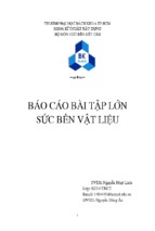 Báo cáo bài tập lớn sức bền vật liệu