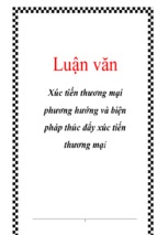 Xúc tiến thương mại hương hướng và biện pháp thúc đẩy xúc tiến thương mại