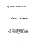 Khóa luận tốt nghiệp kế toán tiền lương và phân tích