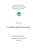 Vaccine phòng bệnh viêm não nhật bản