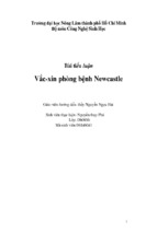 Vắc xin phòng bệnh newcastle