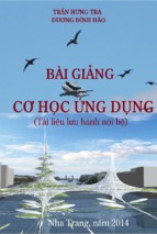 Bài giảng cơ học ứng dụng (trần hưng trà, dương đình hảo)