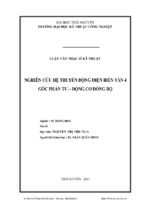 Nghiên cứu hệ truyền động điện biến tần 4 góc phần tƣ – động cơ đồng bộ
