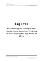 Tìm hiểu quy trình sản xuất giống tôm he chân trắng (penaeus vannamei bone,1931) tại trung tâm sản xuất giống huy thuận, huyện bình đại, tỉnhbến tre