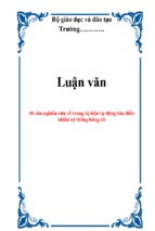 đi sâu nghiên cứu về trang bị điện tự động hóa điều khiển hệ thống băng tải