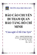 Chuyến đi tham quan bảo tàng hồ chí minh