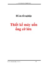 Thiết kế máy uốn ống cỡ lớn