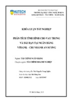 Phân tích tình hình cho vay trung và dài hạn tại vpbank chính nhánh an sương