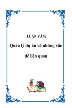 Quản lý dự án và những vấn đề liên quan