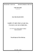Tóm tắt luận án tiến sĩ hóa học nghiên cứu biến tính vật liệu pbo2 ứng dụng làm sen sơ điện hóa