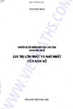 Chuyên đề bồi dưỡng học sinh giỏi toán trung học cơ sở giá trị nhỏ nhất và lớn nhất của hàm số