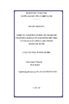 Nghiên cứu ảnh hưởng của phân viên nén kết hợp với chế phẩm agrotain tới sinh trưởng, phát triển và năng suất của giống lúa bắc thơm 07 tại gia lâm, hà nội