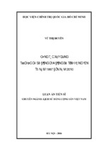 Công tác xây dựng tổ chức cơ sở của đảng bộ tỉnh hưng yên từ năm 1997 đến năm 2010