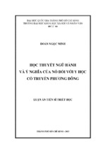 Học thuyết ngũ hành và ý nghĩa của nó đối với y học cổ truyền phương đông