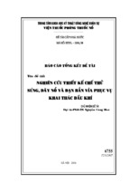 Nghiên cứu thiết kế chế thử súng, dây nổ và đạn bắn vỉa phục vụ khai thác dầu khí